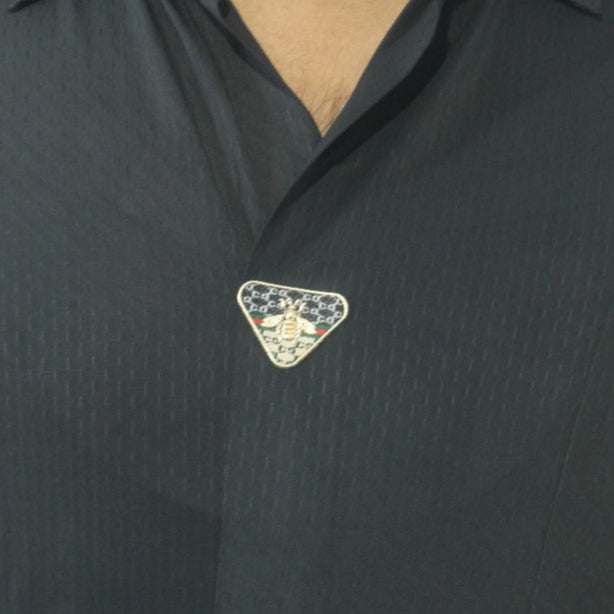 AURA VERSACE TEE BLACK & GREY