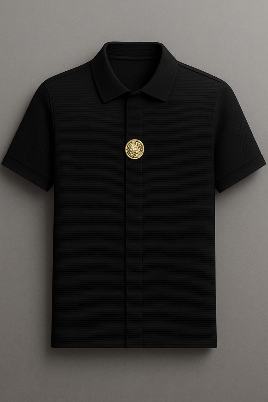 AURA VERSACE TEE BLACK & GREY