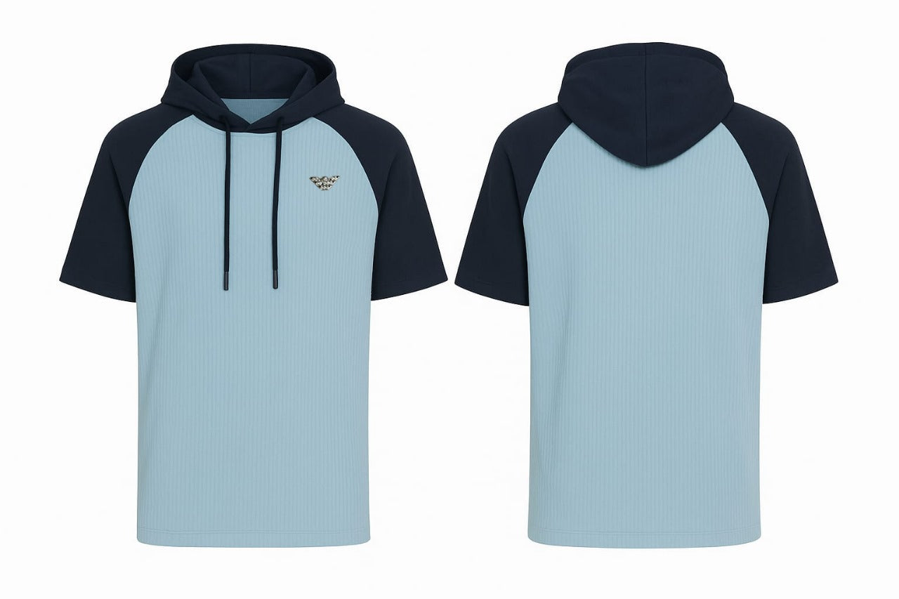 URBAN BREEZE HALF-SLEEVE HOODIE
